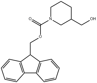 1-FMoc-3-(hydroxyMethyl)piperidine Struktur