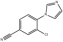 3-Chloro-4-(iMidazol-1-yl)benzonitrile Struktur