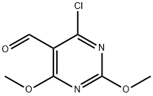 4-chloro-2,6-diMethoxy-5-pyriMidinecarboxaldehyde Struktur