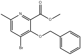 Methyl 3-(benzyloxy)-4-broMo-6-Methylpicolinate Struktur