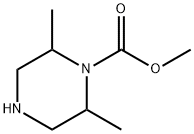 Methyl 2,6-diMethylpiperazine-1-carboxylate Struktur