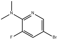 5-Bromo-3-fluoro-2-dimethylaminopyridine Struktur