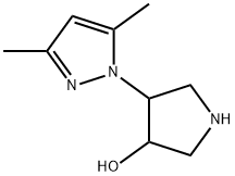 4-(3,5-DiMethyl-1H-pyrazol-1-yl)-3-pyrrolidinol Struktur