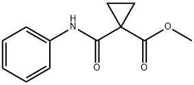 Cyclopropanecarboxylic acid,1-[(phenylaMino)carbonyl]-,Methyl ester Struktur