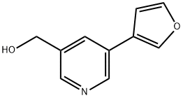 (5-(furan-3-yl)pyridin-3-yl)methanol Struktur