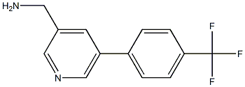 (5-(4-(trifluoromethyl)phenyl)pyridin-3-yl)methanamine Struktur