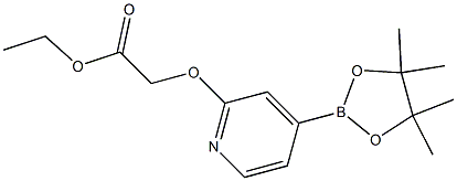 ethyl 2-(4-(4,4,5,5-tetramethyl-1,3,2-dioxaborolan-2-yl)pyridin-2-yloxy)acetate Struktur