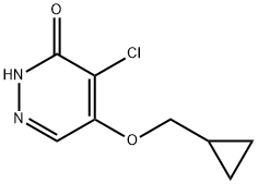 4-chloro-5-(cyclopropylmethoxy)pyridazin-3(2H)-one Struktur