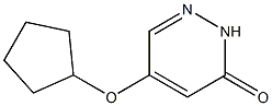 5-(cyclopentyloxy)pyridazin-3(2H)-one Struktur