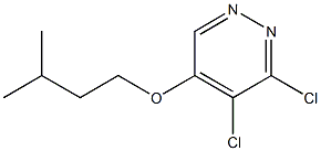 3,4-dichloro-5-(isopentyloxy)pyridazine Struktur