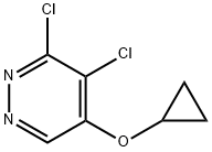 3,4-dichloro-5-cyclopropoxypyridazine Struktur