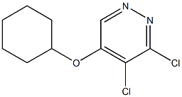 3,4-dichloro-5-(cyclohexyloxy)pyridazine Struktur