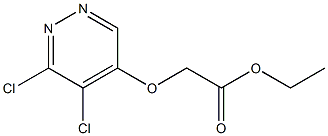 ethyl 2-(5,6-dichloropyridazin-4-yloxy)acetate Struktur