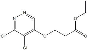 ethyl 3-(5,6-dichloropyridazin-4-yloxy)propanoate Struktur