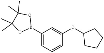 2-(3-Cyclopentyloxy-phenyl)-4,4,5,5-tetraMethyl-[1,3,2]dioxaborolane Struktur