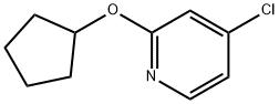 4-chloro-2-(cyclopentyloxy)pyridine Struktur