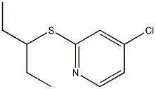 4-chloro-2-(pentan-3-ylthio)pyridine Struktur