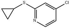 4-chloro-2-(cyclopropylthio)pyridine Struktur