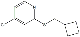 4-chloro-2-(cyclobutylmethylthio)pyridine Struktur