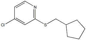 4-chloro-2-(cyclopentylmethylthio)pyridine Struktur