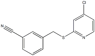 3-((4-chloropyridin-2-ylthio)methyl)benzonitrile Struktur