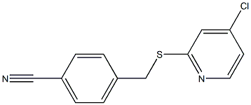 4-((4-chloropyridin-2-ylthio)methyl)benzonitrile Struktur