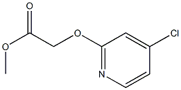 methyl 2-(4-chloropyridin-2-yloxy)acetate Struktur