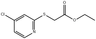 ethyl 2-(4-chloropyridin-2-ylthio)acetate Struktur