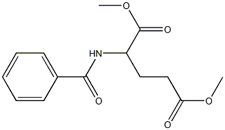 dimethyl 2-benzamidopentanedioate Struktur