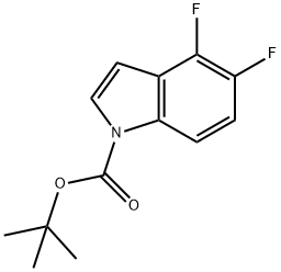 tert-butyl 4,5-difluoro-1H-indole-1-carboxylate Struktur