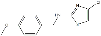 4-chloro-N-(4-methoxybenzyl)thiazol-2-amine Struktur