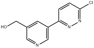 (5-(6-chloropyridazin-3-yl)pyridin-3-yl)methanol Struktur