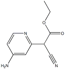 ethyl 2-(4-aminopyridin-2-yl)-2-cyanoacetate Struktur