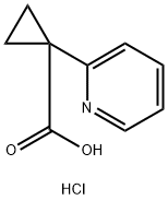 1-(Pyridin-2-yl)cyclopropanecarboxylic acid hydrochloride Struktur