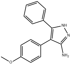 4-(4-Methoxyphenyl)-5-phenyl-1H-Pyrazol-3-aMine Struktur