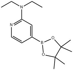 N,N-diethyl-4-(4,4,5,5-tetraMethyl-1,3,2-dioxaborolan-2-yl)pyridin-2-aMine Struktur