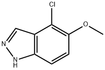 4-chloro-5-Methoxy-1H-indazole Struktur