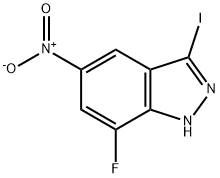 7-Fluoro-3-iodo-5-nitroindazole Struktur