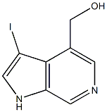 4-(HydroxyMethyl)-3-iodo-6-azaindole Struktur