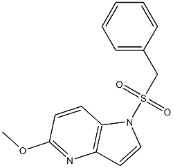 1-(Benzylsulfonyl)-5-Methoxy-4-azaindole Struktur