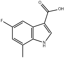 5-Fluoro-7-Methyl-indole-3-carboxylic acid Struktur