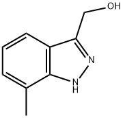 3-HydroxyMethyl-7-Methyl-(1H)indazole Struktur