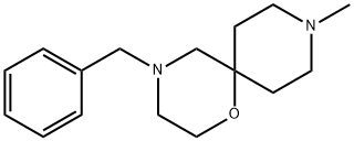 4-Benzyl-9-Methyl-1-oxa-4,9-diazaspiro[5.5]undecane Struktur