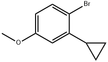 1-broMo-2-cyclopropyl-4-Methoxybenzene Struktur