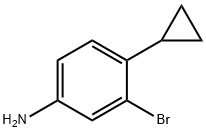 3-broMo-4-cyclopropylaniline Struktur