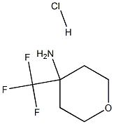 4-(trifluoroMethyl)-tetrahydro-2H-Pyran-4-aMine hydrochloride Struktur