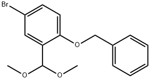 2-(Benzyloxy)-5-broMobenzaldehyde, diMethyl acetal Struktur