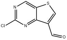 2-chlorothieno[3,2-d]pyriMidine-7-carbaldehyde Struktur