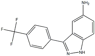 3-(4-(trifluoromethyl)phenyl)-1H-indazol-5-amine Struktur