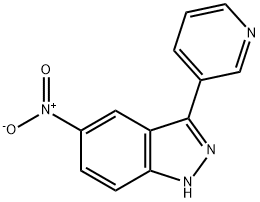 5-nitro-3-(pyridin-3-yl)-1H-indazole Struktur